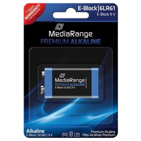 Mediarange BATTERY ALKALINE E-BLOCK 9V/MRBAT107 MEDIARANGE