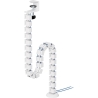 Neomounts CABLE SPINE ORGANIZER FOR SIT/STAND DESK FRAMES, CLAMP MOUNTED, WHITE