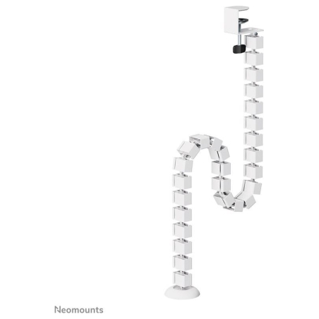 Neomounts CABLE SPINE ORGANIZER FOR SIT/STAND DESK FRAMES, CLAMP MOUNTED, WHITE