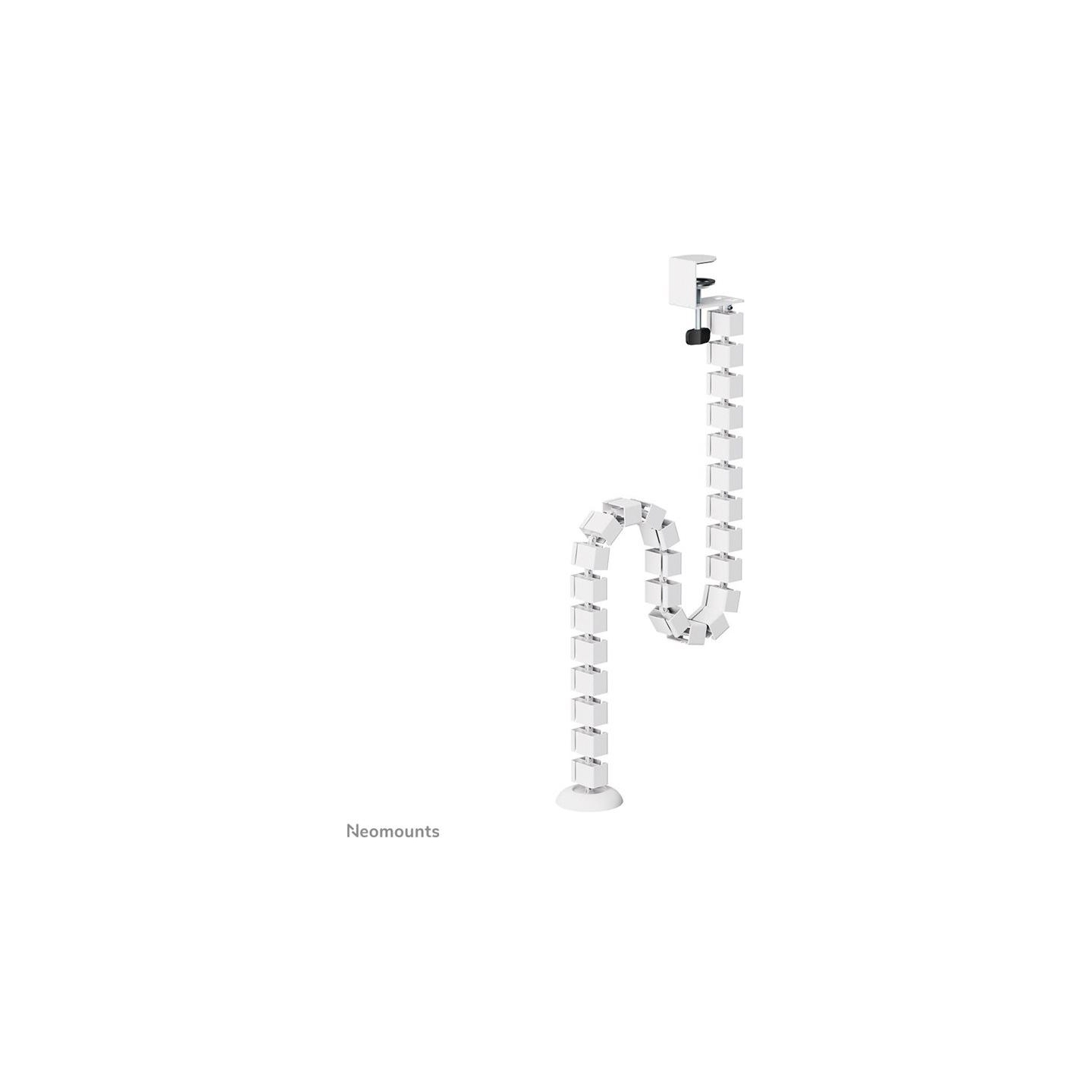 Neomounts CABLE SPINE ORGANIZER FOR SIT/STAND DESK FRAMES, CLAMP MOUNTED, WHITE
