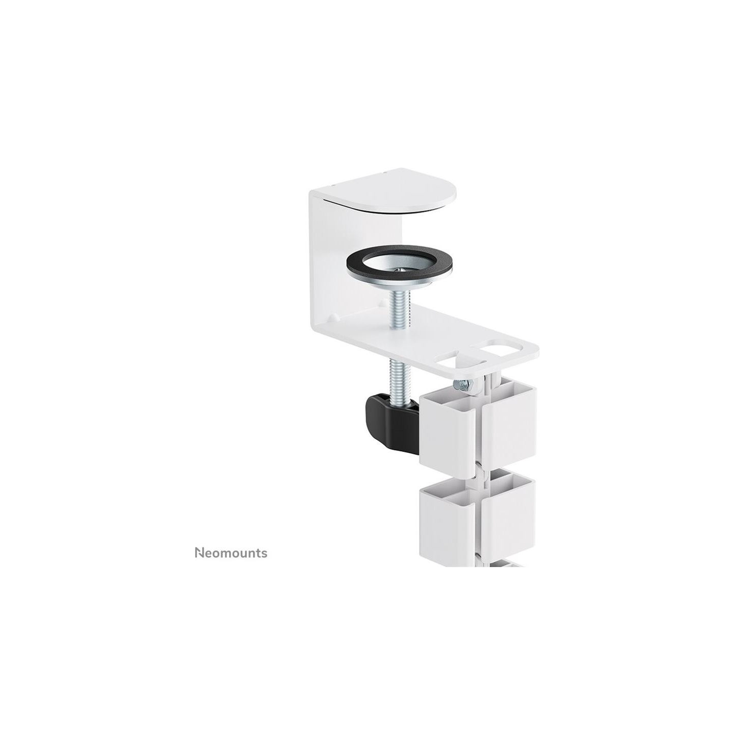 Neomounts CABLE SPINE ORGANIZER FOR SIT/STAND DESK FRAMES, CLAMP MOUNTED, WHITE