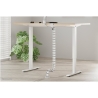 Neomounts CABLE SPINE ORGANIZER FOR SIT/STAND DESK FRAMES, CLAMP MOUNTED, WHITE