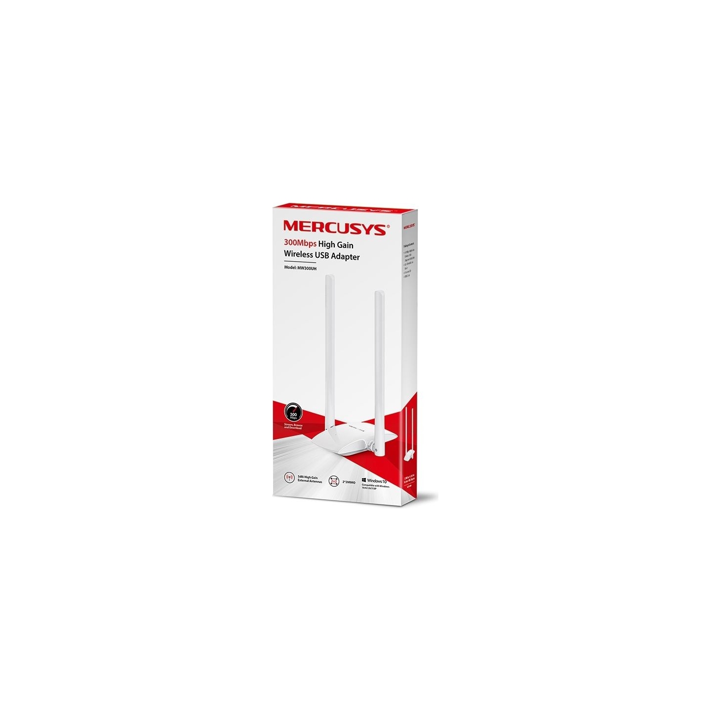 Mercusys | High Gain Wireless USB Adapter | MW300UH
