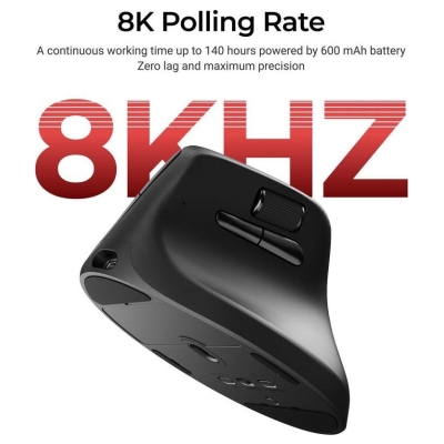 Keychron M5 (8000Hz) Black Wireless Mouse / M5-A23