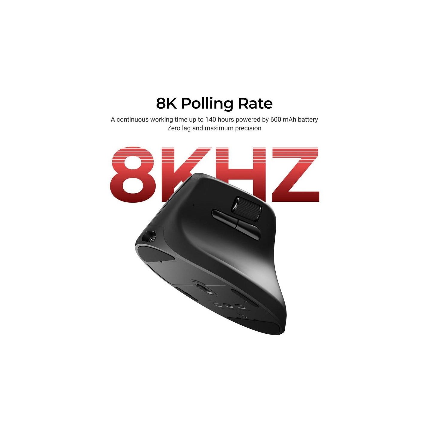 Keychron M5 (8000Hz) Black Wireless Mouse / M5-A23