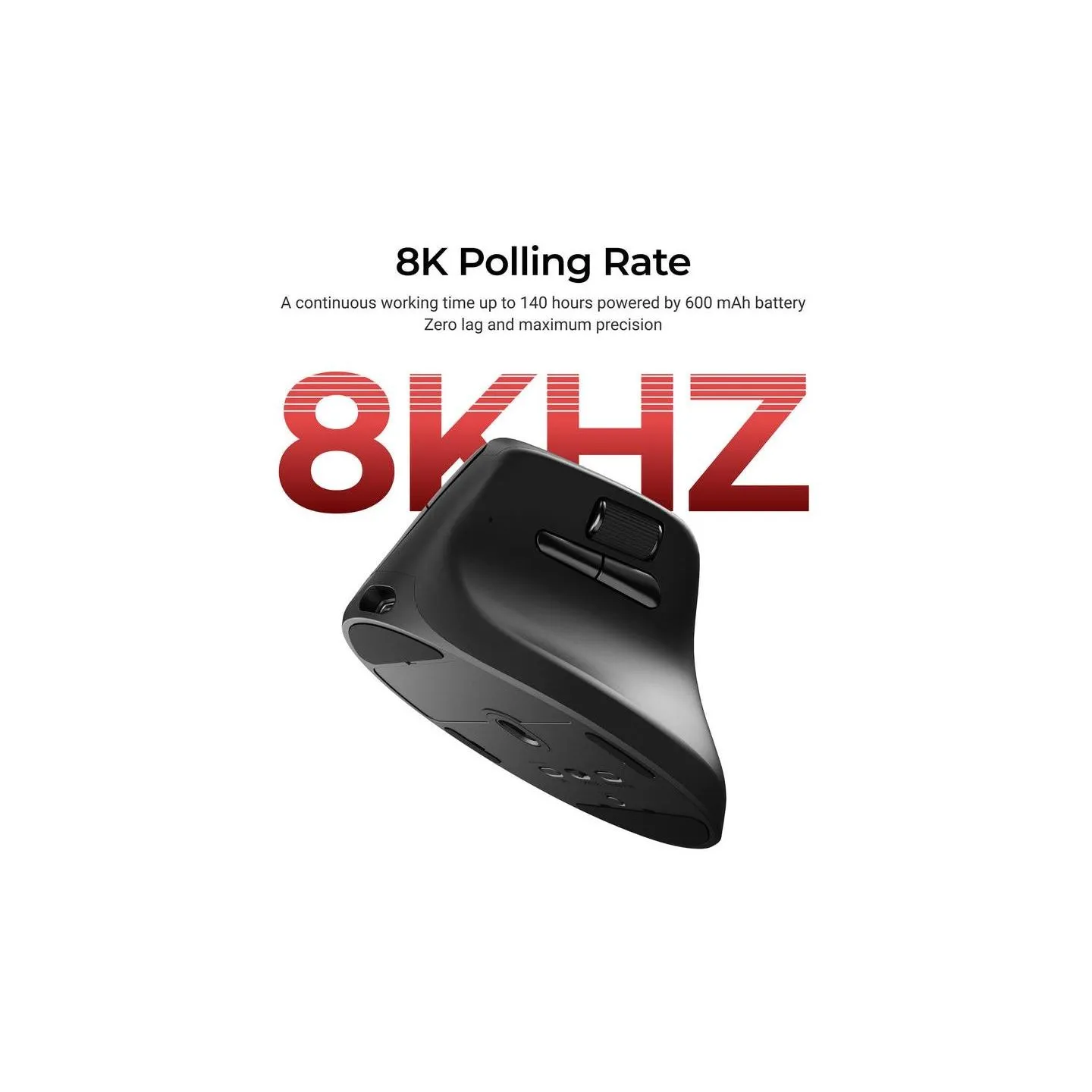 Keychron M5 (8000Hz) Black Wireless Mouse / M5-A23