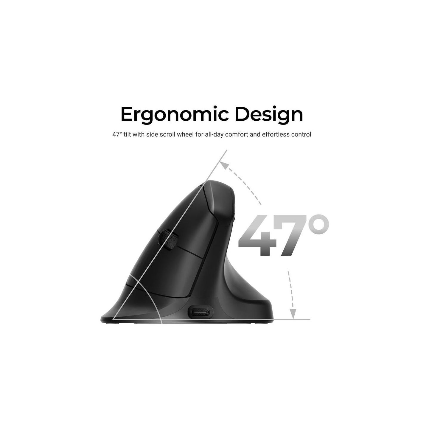 Keychron M5 (8000Hz) Black Wireless Mouse / M5-A23