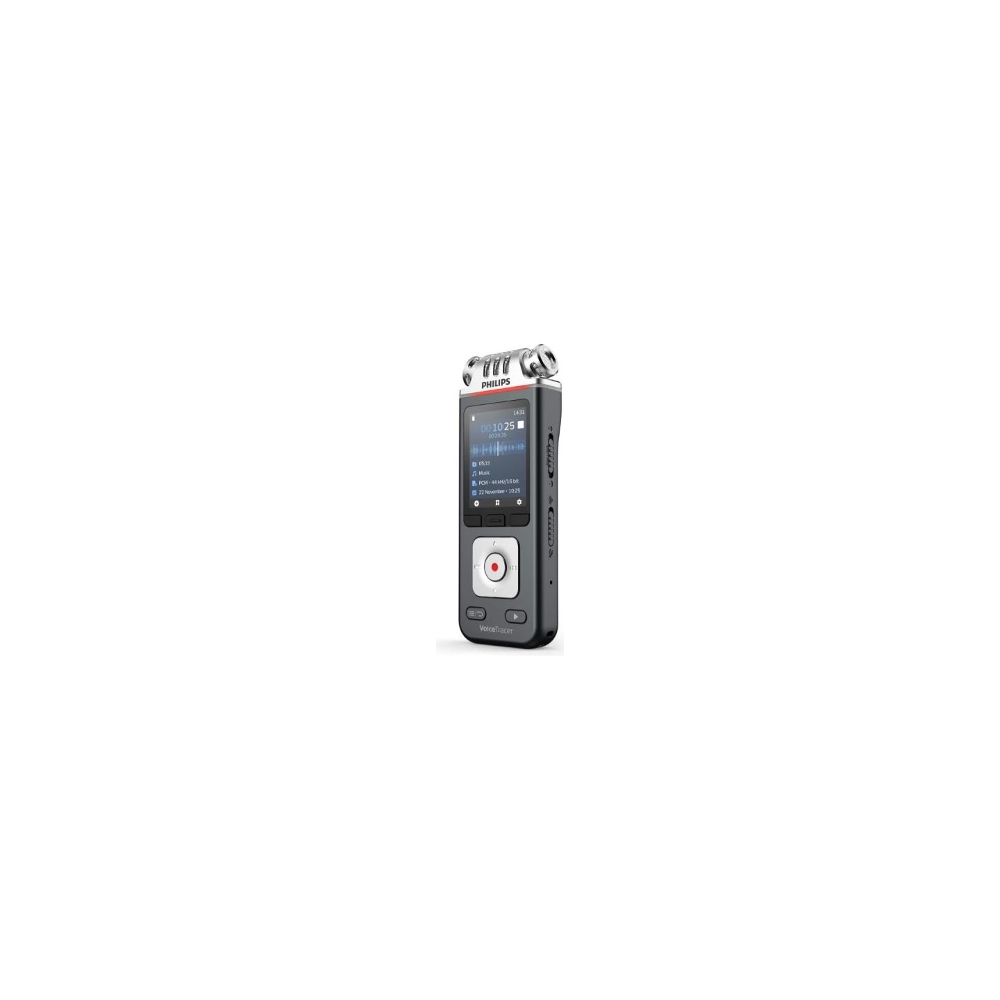 Philips Dyktafon DVT6115 Pamięć 8GB,USB,microSDHC 32GB,3 mikrofony Hi-Fi