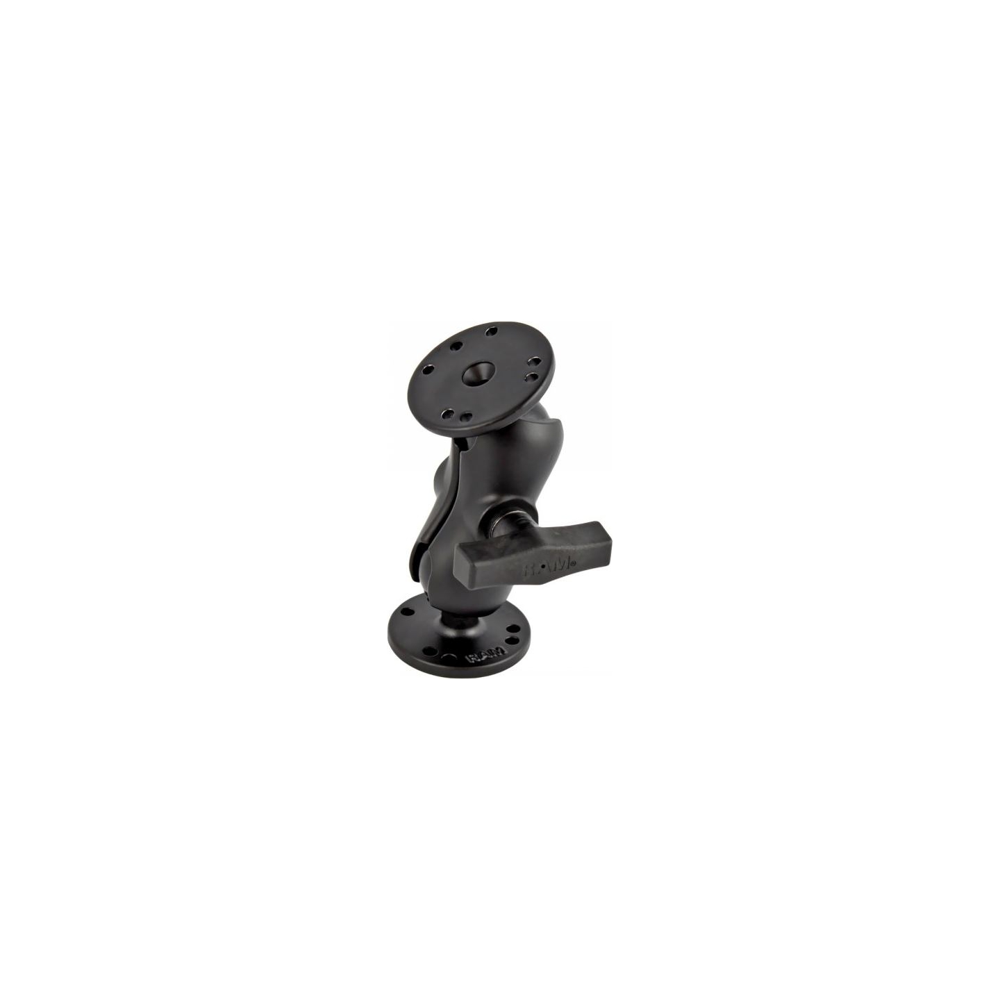 Ram Mounts C-KOKO LYHYT KIINNITYSVARSI + 2X C-KOKO 1.5" KUULA PYÖREÄ 2.5" ALUSTA