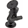 Ram Mounts C-KOKO LYHYT KIINNITYSVARSI + 2X C-KOKO 1.5" KUULA PYÖREÄ 2.5" ALUSTA