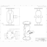 Ram Mounts C-KOKO LYHYT KIINNITYSVARSI + 2X C-KOKO 1.5" KUULA PYÖREÄ 2.5" ALUSTA