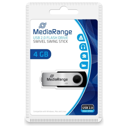 Mediarange MEMORY DRIVE FLASH USB2 4GB/MR907 MEDIARANGE
