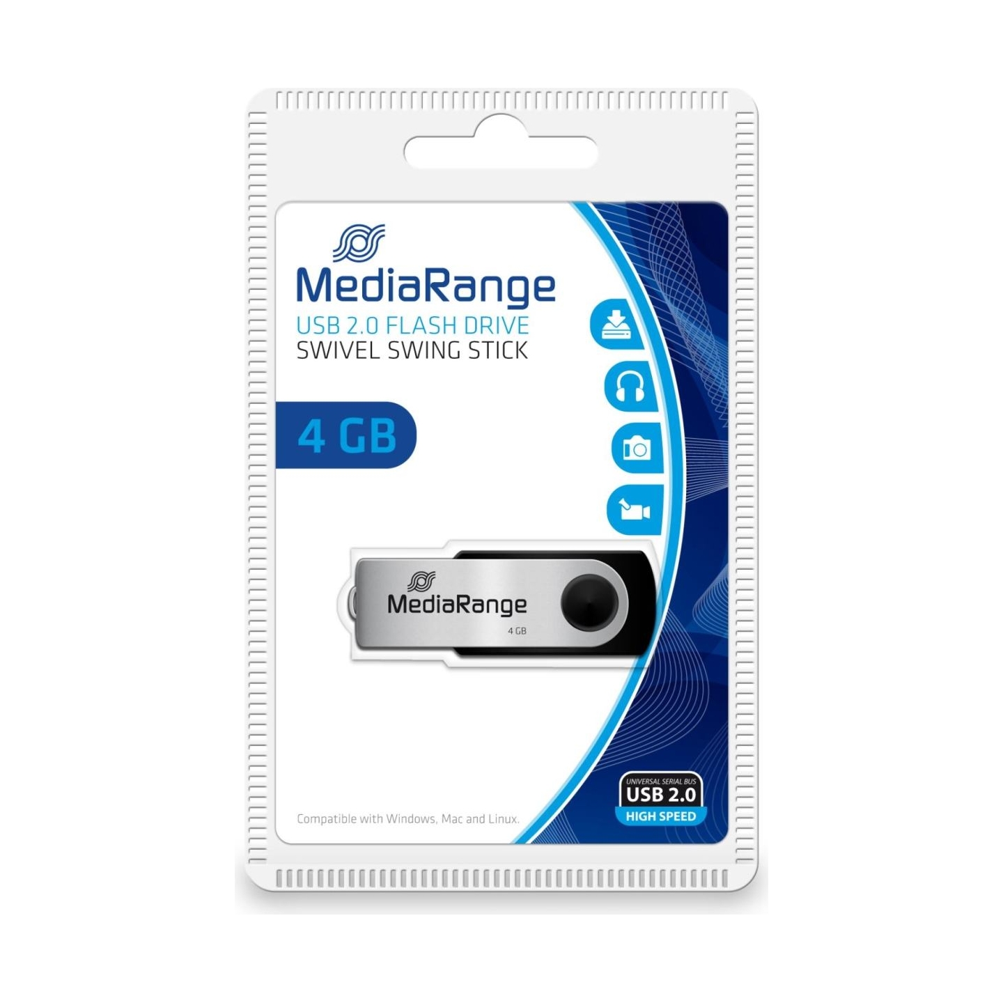 Mediarange MEMORY DRIVE FLASH USB2 4GB/MR907 MEDIARANGE