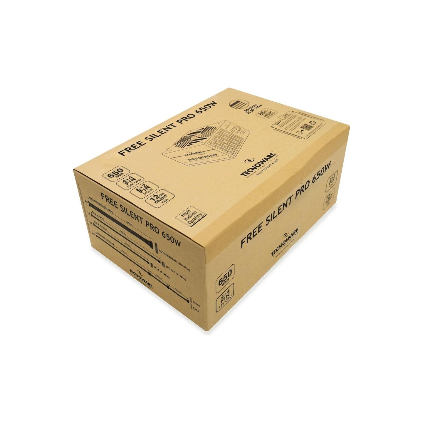 Tecnoware Power Supply|TECNOWARE|ATX|PC|180 - 264 V|650 W|FAL651FSP12