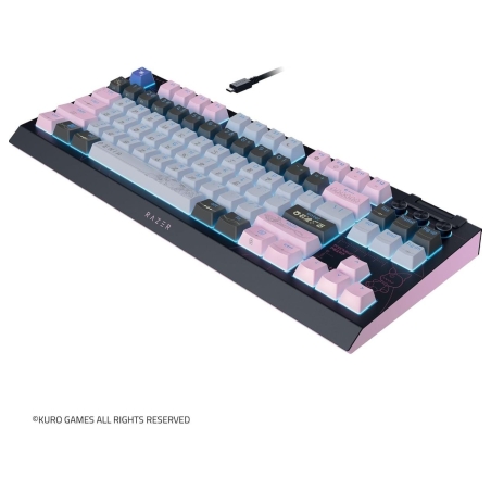 Razer | BlackWidow V4 Tenkeyless HyperSpeed | Gaming Keyboard | Wireless | US | Orange Switch | Wuthering Waves Edition