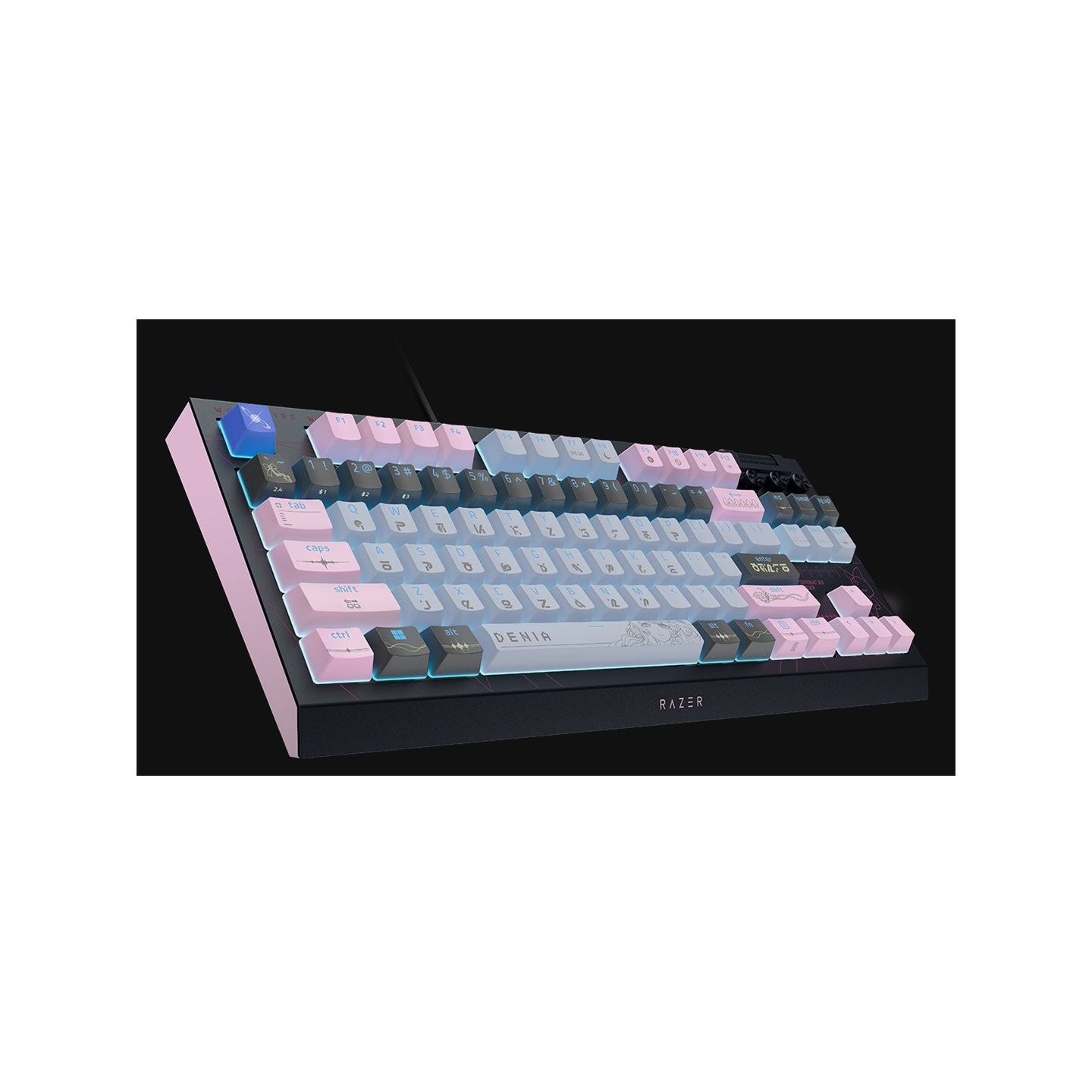Razer | BlackWidow V4 Tenkeyless HyperSpeed | Gaming Keyboard | Wireless | US | Orange Switch | Wuthering Waves Edition