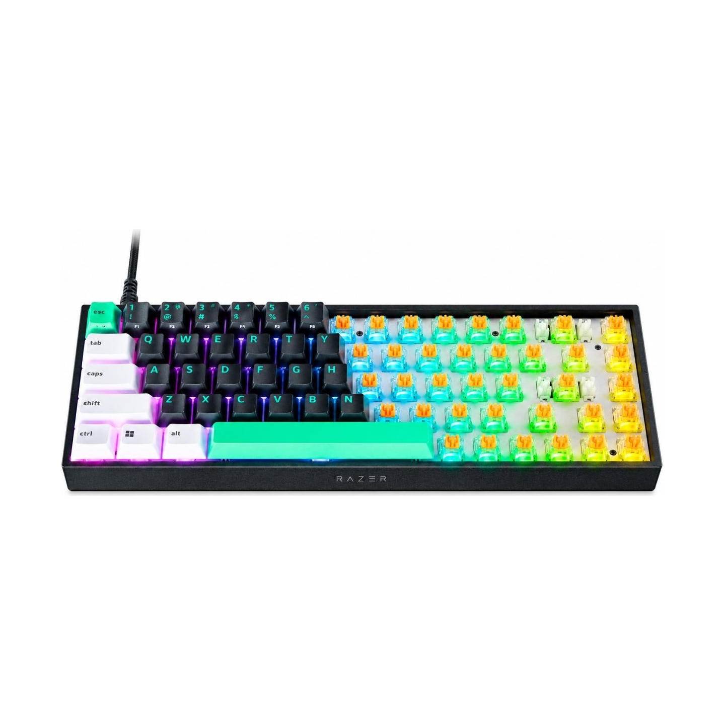 Razer | Reclusa X Mini 65% | Mechanical Gaming Keyboard | Wired | US | Razer Mechanical Switches Gen-3 (Tactile) | Black