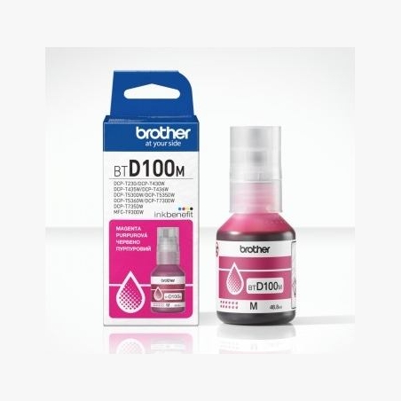 Brother BTD100M MAGENTA INK BOTTLE - 5,000 PAGES