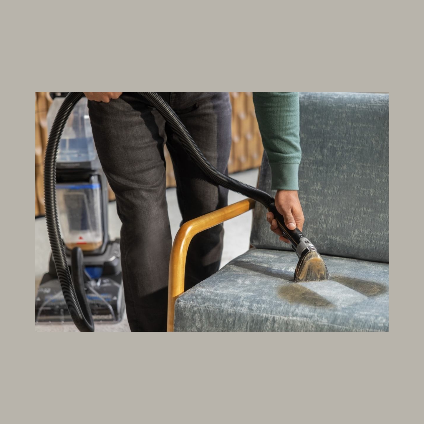 Bissell Carpet Cleaner | PowerWash Hydrosteam | Corded operating | Washing function | 1400 W | Black/Cobalt Blue