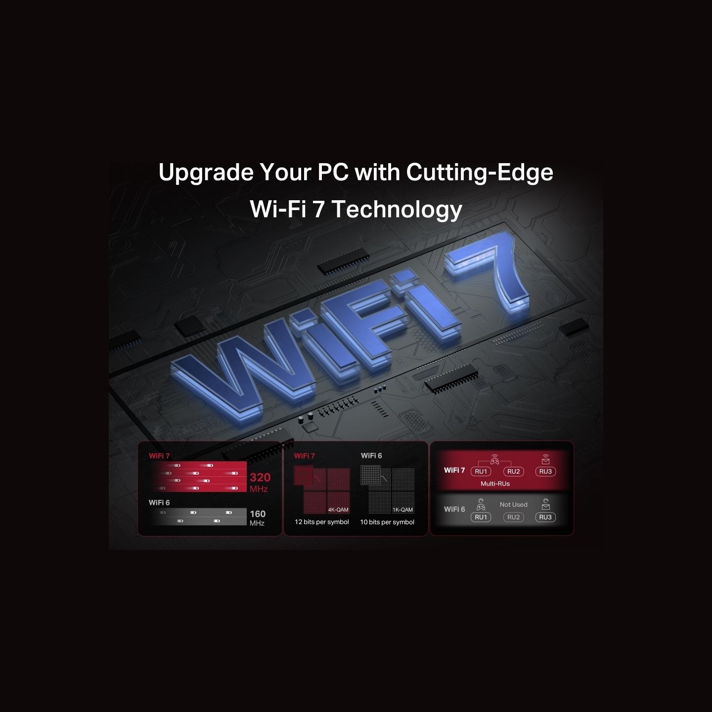 Mercusys BE9300 WiFi 7 Bluetooth 5.4 PCIe Adapter | MA47BE
