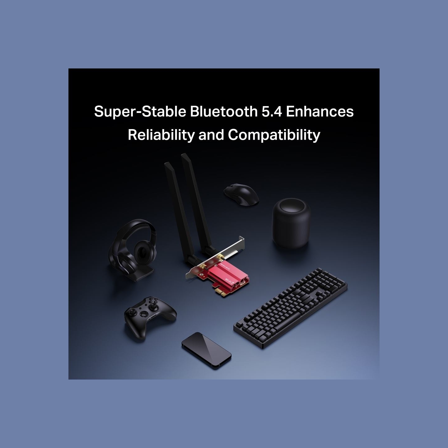 Mercusys BE9300 WiFi 7 Bluetooth 5.4 PCIe Adapter | MA47BE