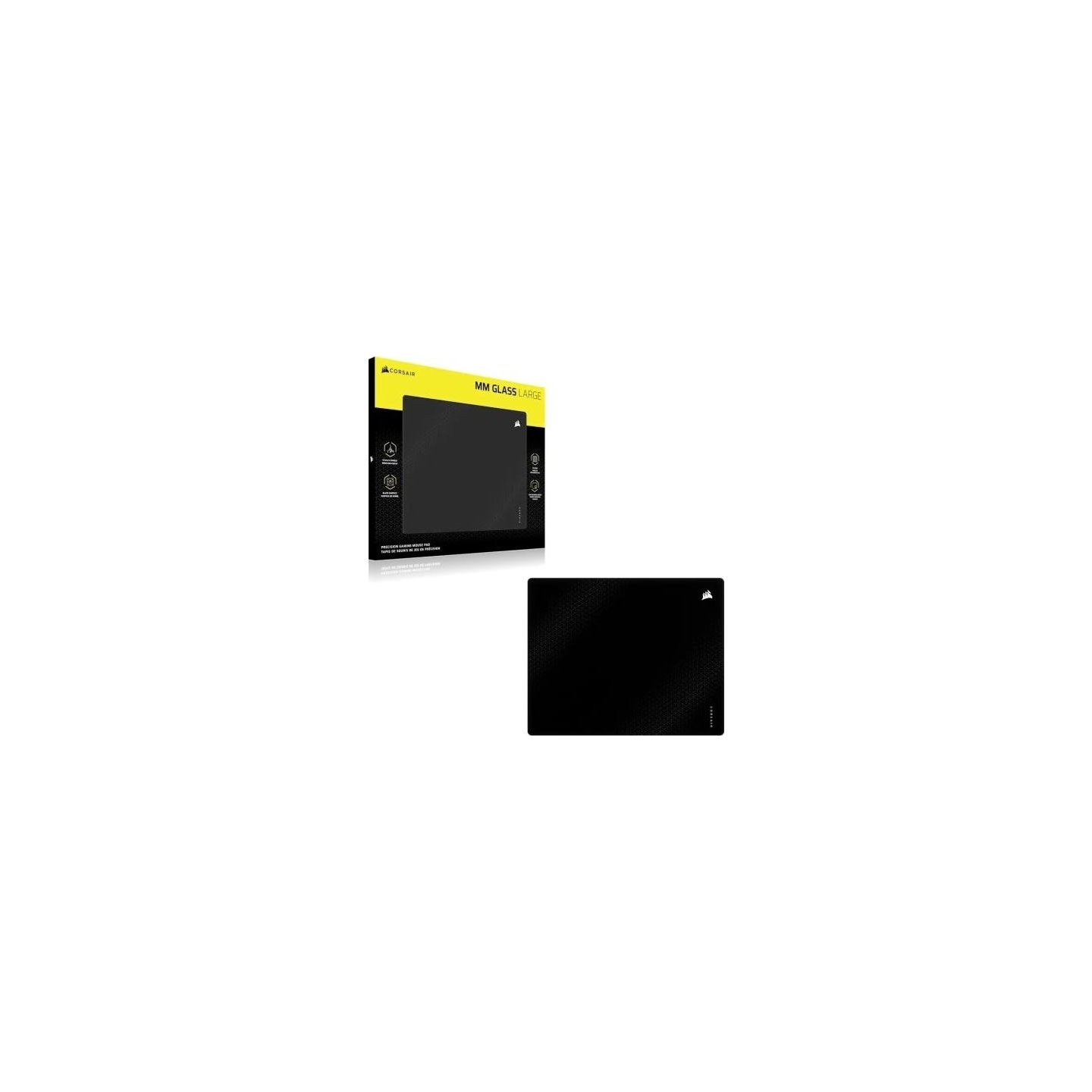 Corsair Gaming mouse pad MM Glass Large Precision - black