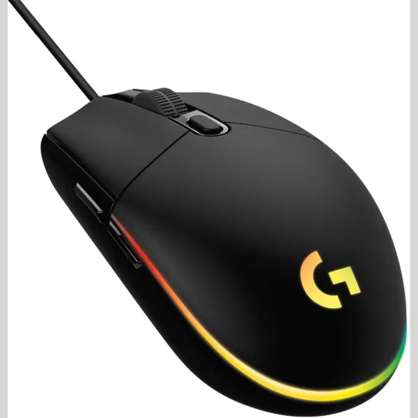Logitech G203 LIGHTSYNC Corded Gaming Mouse - BLACK - USB