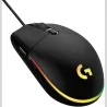 Logitech G203 LIGHTSYNC Corded Gaming Mouse - BLACK - USB