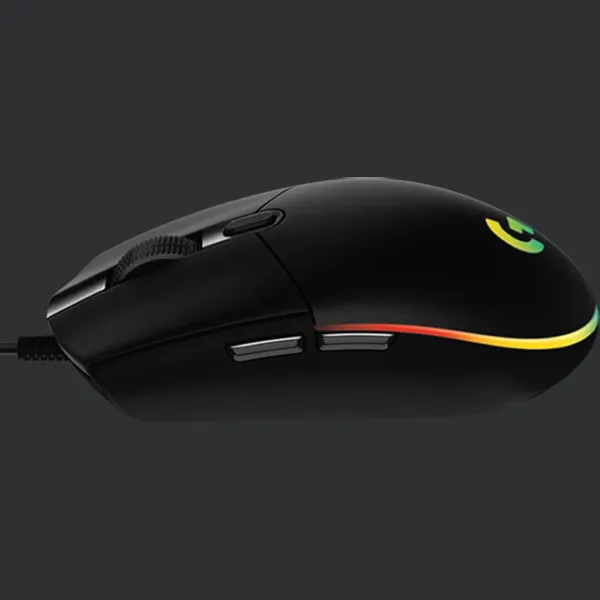 Logitech G203 LIGHTSYNC Corded Gaming Mouse - BLACK - USB