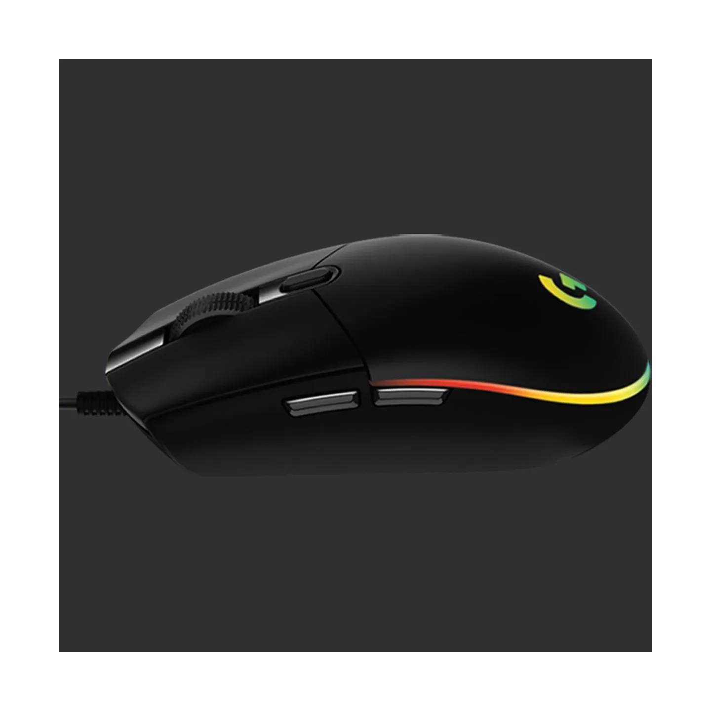 Logitech G203 LIGHTSYNC Corded Gaming Mouse - BLACK - USB