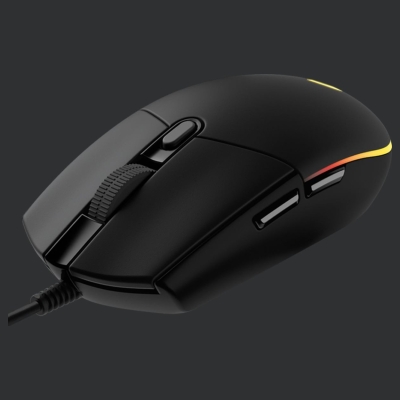 Logitech G203 LIGHTSYNC Corded Gaming Mouse - BLACK - USB