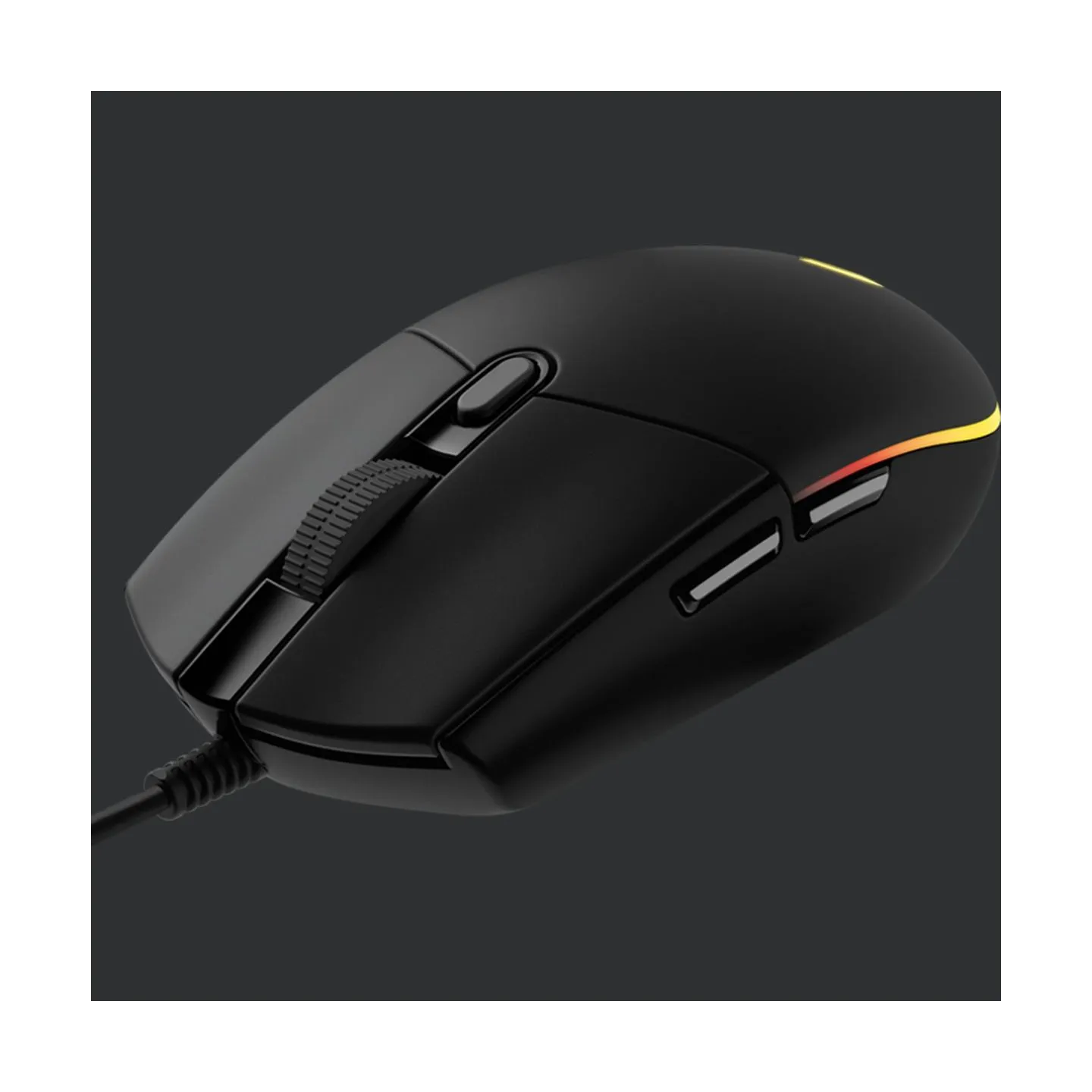 Logitech G203 LIGHTSYNC Corded Gaming Mouse - BLACK - USB