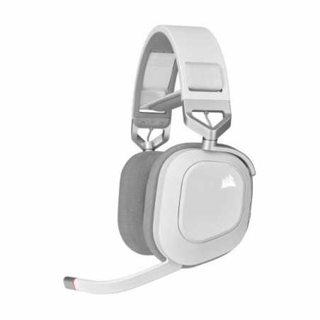 Corsair Wireless headset HS80 RGB Gaming Spatial Audio white