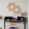 Nanoleaf | Elements Wood Look Hexagons Starter Kit (13 panels) | Cool White + Warm White