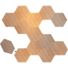 Nanoleaf | Elements Wood Look Hexagons Starter Kit (13 panels) | Cool White + Warm White