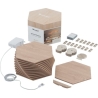 Nanoleaf | Elements Wood Look Hexagons Starter Kit (13 panels) | Cool White + Warm White