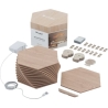 Nanoleaf | Elements Wood Look Hexagons Starter Kit (13 panels) | Cool White + Warm White