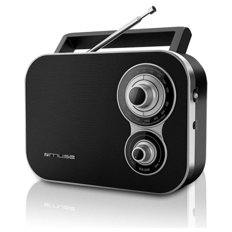 Muse | M-051R | 2-band portable radio | Black