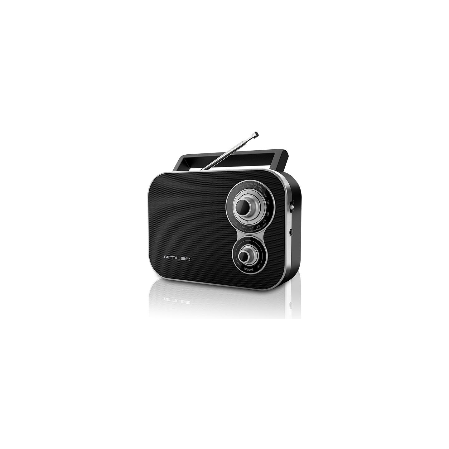 Muse | M-051R | 2-band portable radio | Black