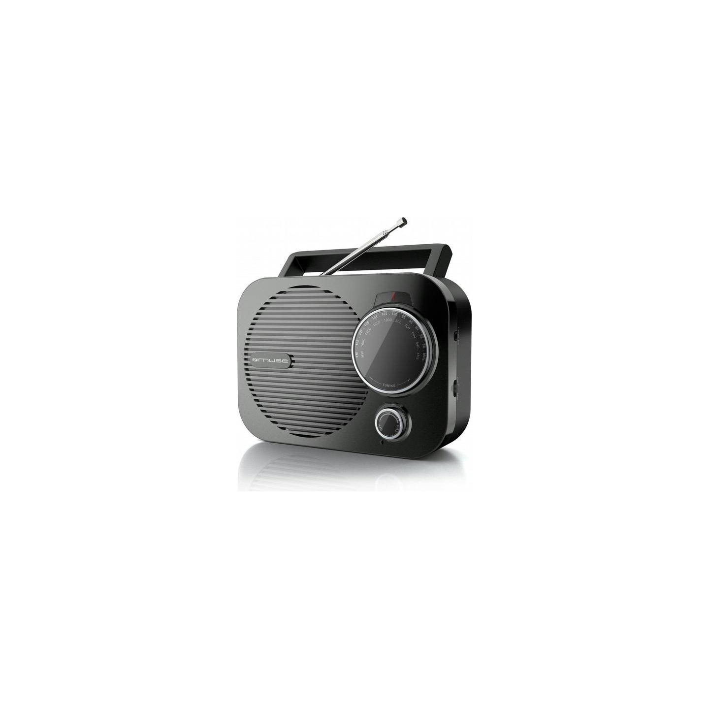 Muse | M-050 R | Portable radio | AUX in | Black