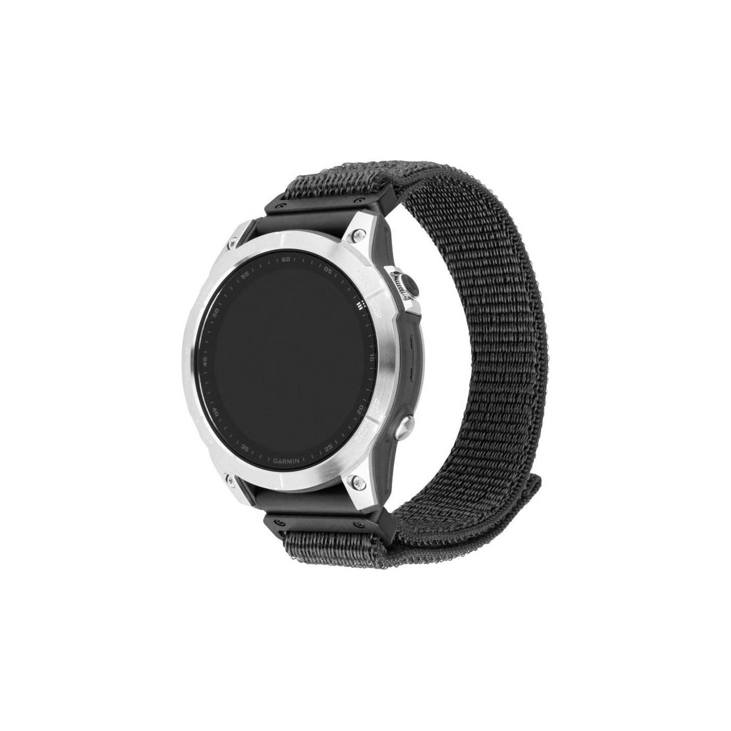 Fixed | Sporty Strap for Garmin QuickFit 22mm | 160-210 mm | Dark gray | Nylon