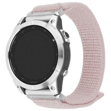 Fixed | Sporty Strap for Garmin QuickFit 22mm | 160-210 mm | Rose gold | Nylon