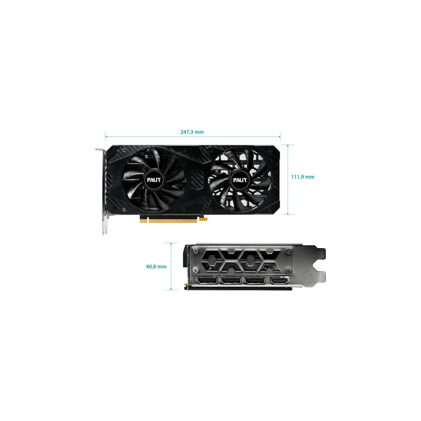 Palit Graphics card GeForce RTX 3060 INFINITY 2 OC 12GB GDDR6 192bit 3DP/HDMI