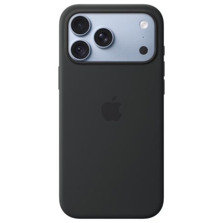 Apple iPhone 18 Pro Max Silicone Case with MagSafe - Black | Apple