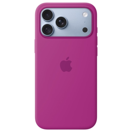 Apple iPhone 18 Pro Max Silicone Case with MagSafe - Magenta | Apple