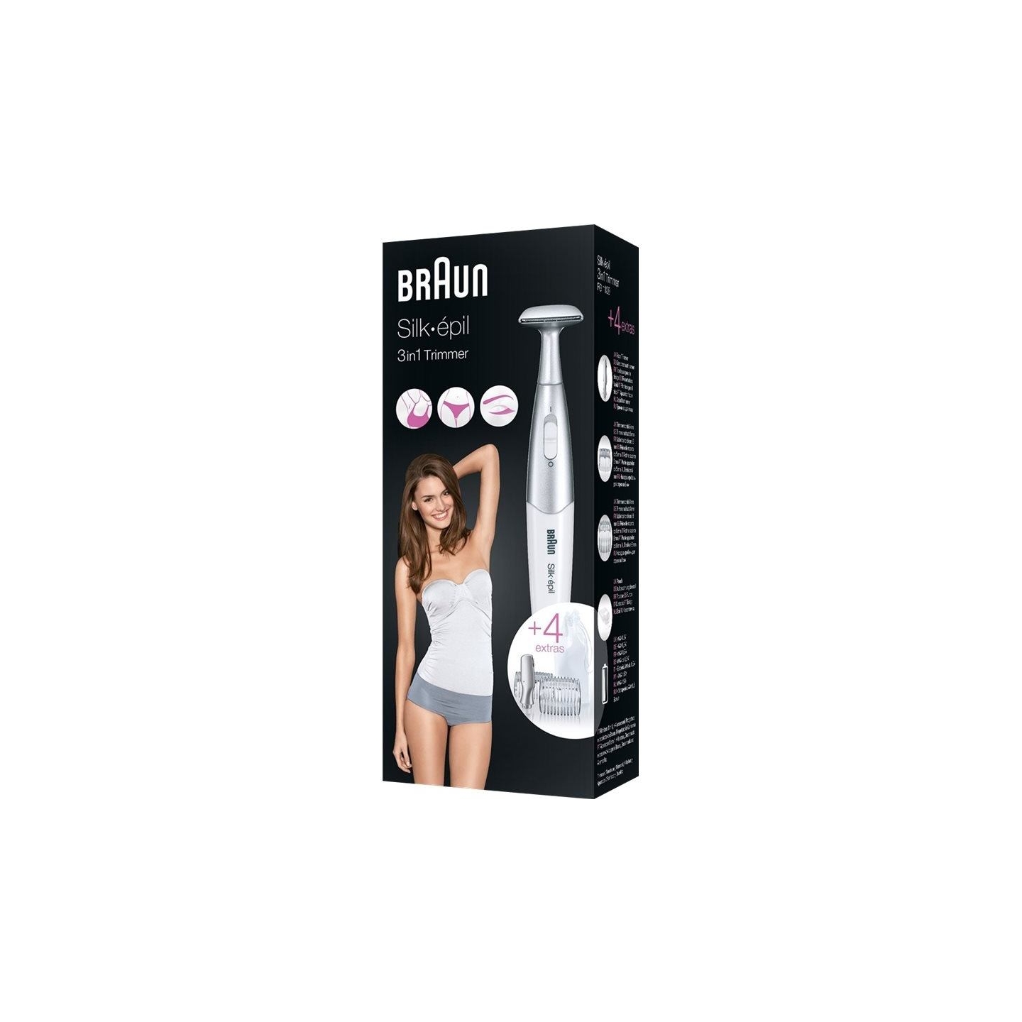 Braun Precision hair remover | Silk-épil FG1100 | Cordless | Number of length steps 2 | White