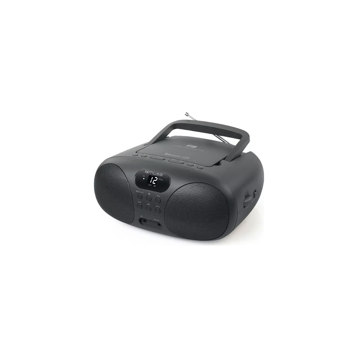 Muse Portable Radio CD Player With Bluetooth | MD-208BT | AUX in