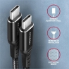 Axagon | Data and charging cable, 3 m | BUCM-CM30AB | USB Type C to USB Type C