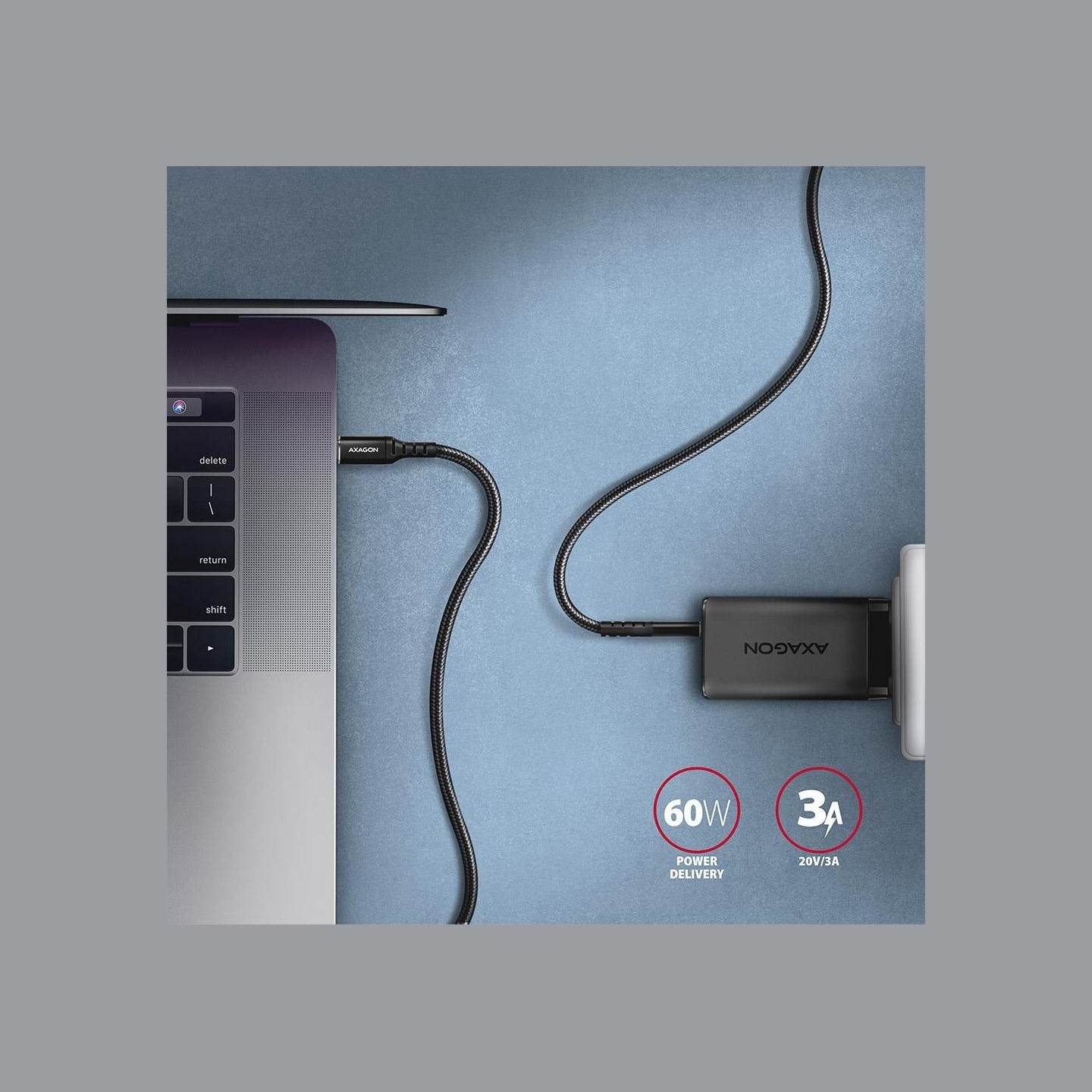 Axagon | Data and charging cable, 3 m | BUCM-CM30AB | USB Type C to USB Type C
