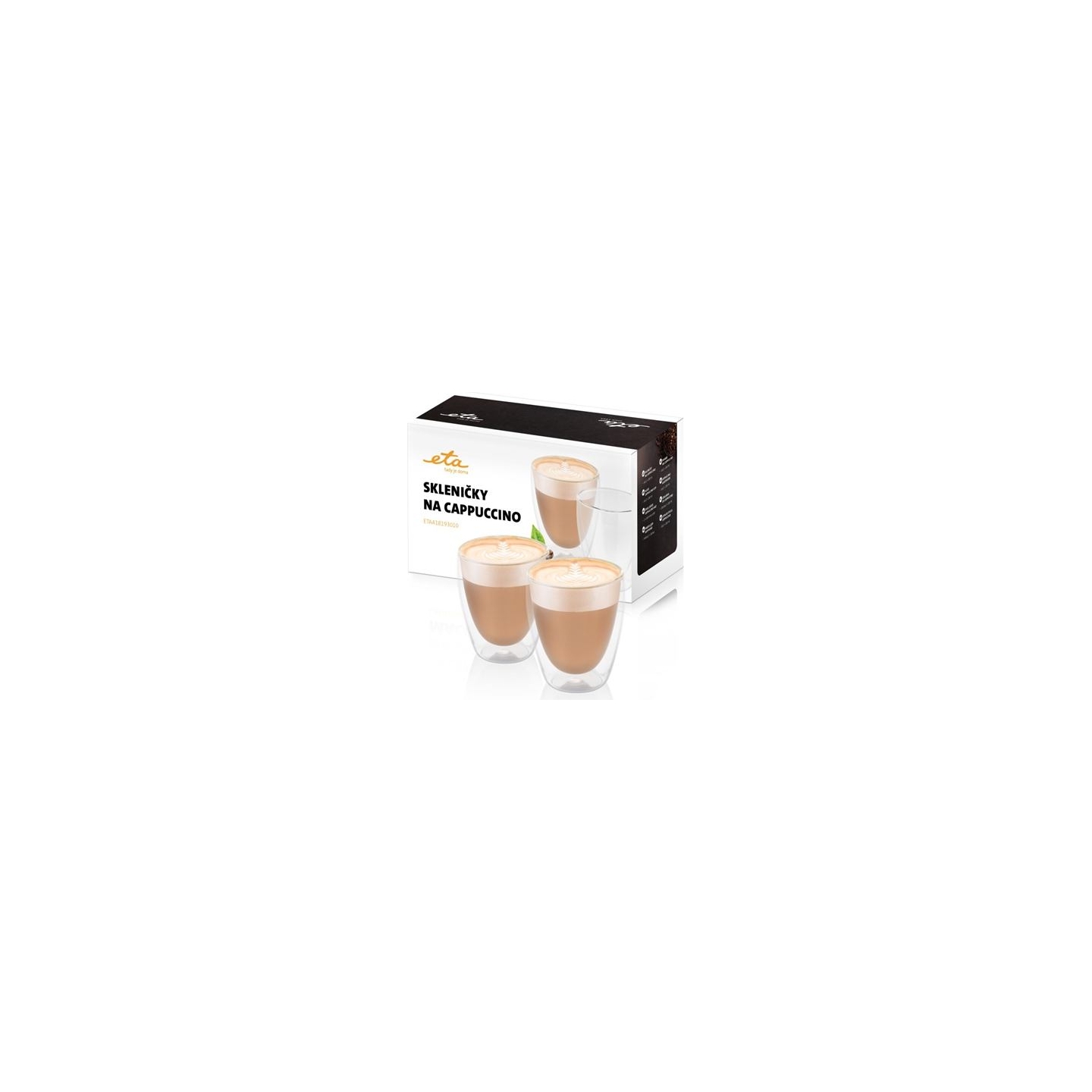 ETA | Cappuccino cups | ETA418193010 | For cappuccino coffee | 2 pc(s) | Dishwasher proof | Glass
